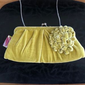 NWT MaggiB purse mustard yellow
